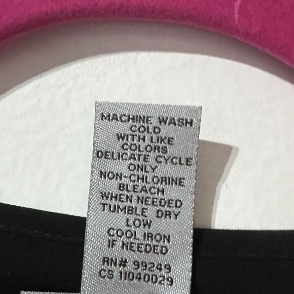 Catherines Women’s Blouse Size 4X 30 32 W Roll Tab Sleeve Button Front Shirt - Picture 6 of 7